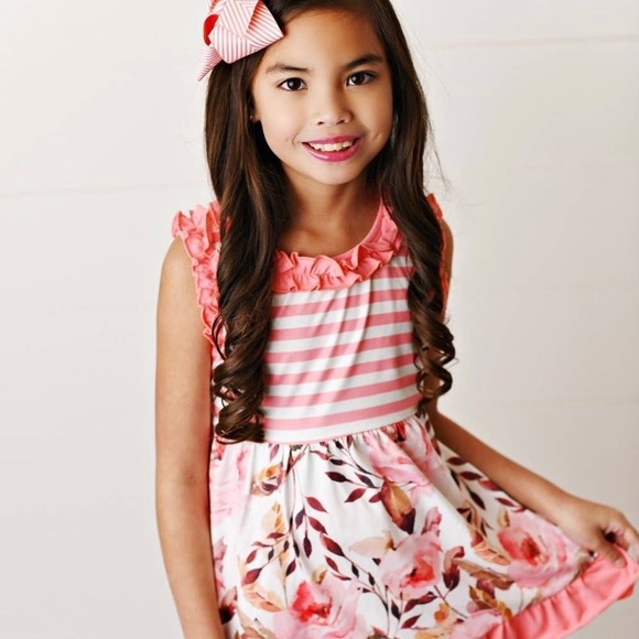 Girl’s Rose Two-Piece Set - Picture 2 of 3